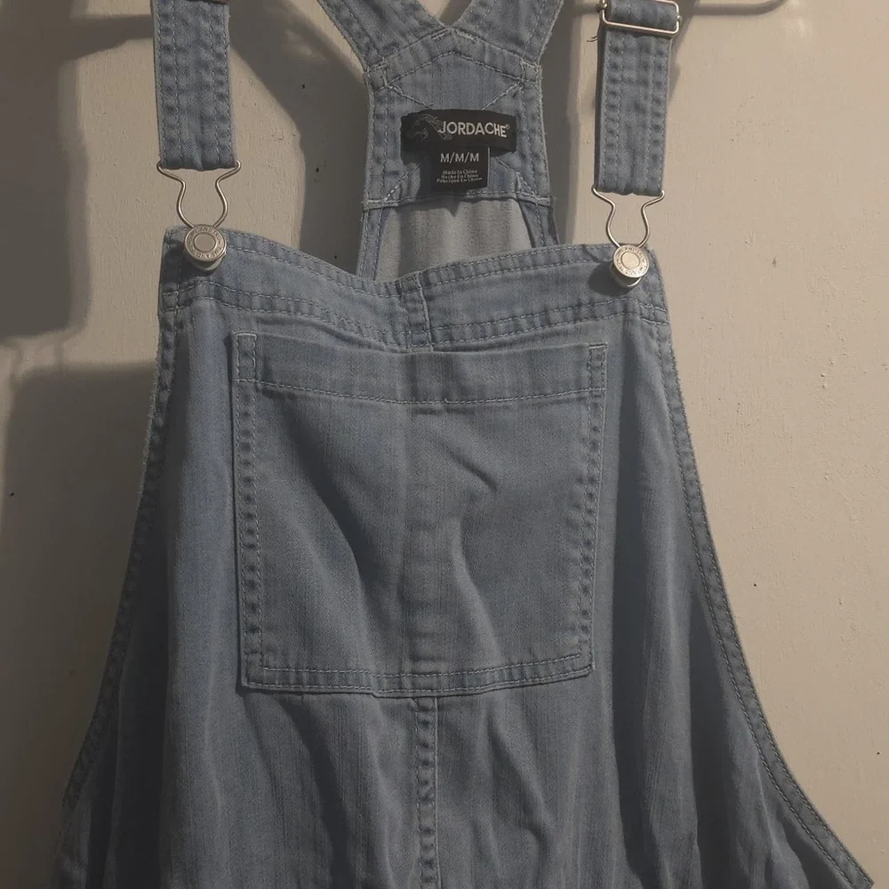 Jordache Light Blue Denim Overalls - Picture 2 of 16